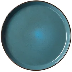 Ritzenhoff & Breker Speiseteller Teller Visby Porzellan blau rund Ø 26,5 x H 3 cm