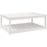 vidaXL Gartentisch 121 x 82,5 x 45 cm Weiß