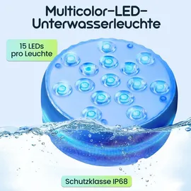 ideoon lights Multicolor-LED-Unterwasserleuchte 185,0 cm inkl. Fernbedienung