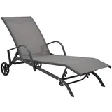 vidaXL Rollliege 200 x 58 x 32 cm Grau