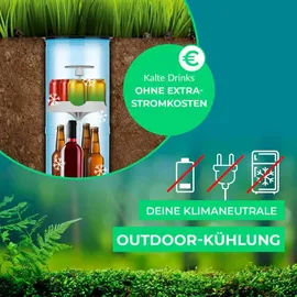 EasyMaxx Flaschenkühler Outdoor 2.0 - grau