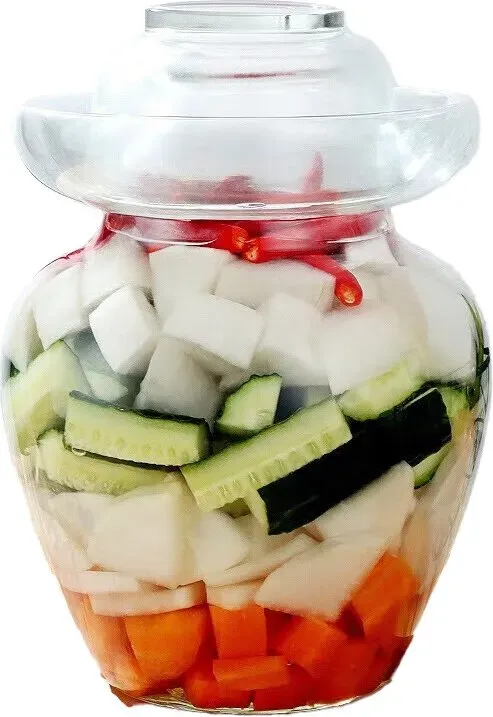 BJ Einmachglas aus Glas, Einmachglas für eingelegte Eier, eingeweichte Weinflasche, Glasflaschenglas, 5 kg