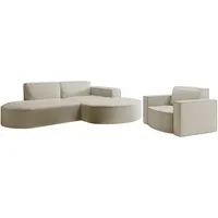 Fun Möbel SOFASET Palma Ecksofa Sessel Ascot
