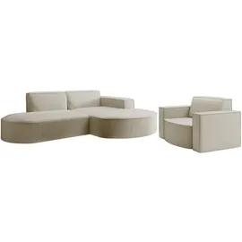 Fun Möbel SOFASET Palma Ecksofa Sessel Ascot