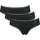 SLOGGI Hipster 3er Pack Schwarz L