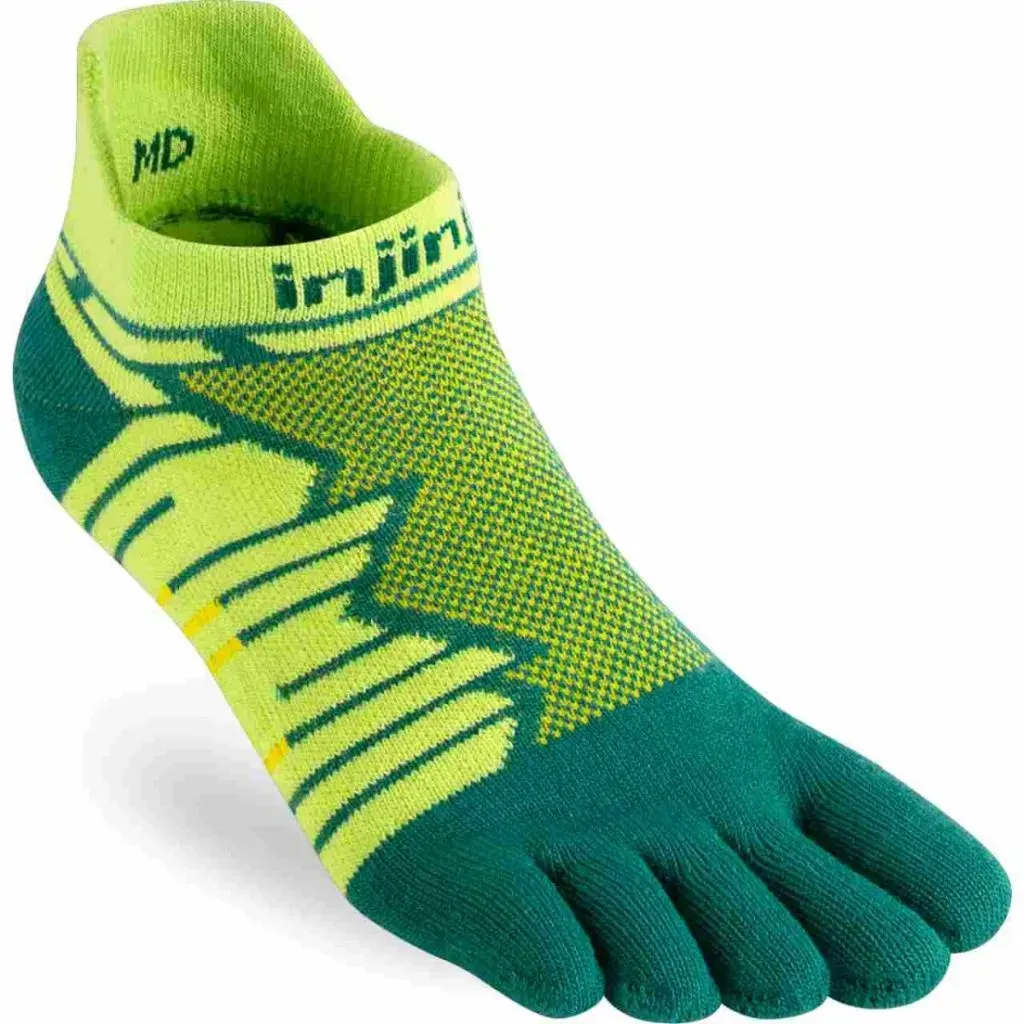 Injinji Unisex Run Technical No-Show grün