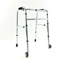 Antar Gehbock Aluminium faltbar grau mit 2 Rädern bis 150 kg