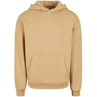 URBAN CLASSICS Fluffy Kapuzenpullover - Union Beige - 5XL