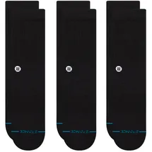 Stance Icon 3er Pack Sneakersocken Schwarz 43-46