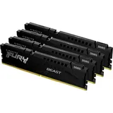 Kingston FURY Beast DDR5 6000MT/s 64GB Kit (4x16GB) CL40 Schwarz KF560C40BBK4-64