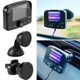 casativo-tech Einfach DAB+ über FM hören - 4in1 Kfz DAB Radio Empfänger mit Bluetooth 5.0, Freisprechanlage & FM Transmitter - Kristallklarer Digital-Sound im