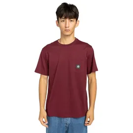 Element Sporttop "Icon Label Pocket", Herren, Gr. XXL, zinfandel, Obermaterial: 100% Baumwolle., Tops Sporttop