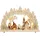 SIKORA Schwibbogen LB52 Holz Lichterbogen beleuchtet Motiv Winterdorf 43 cm
