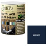 Contura Bootslack Farbig SEIDENMATT Yacht- Buntlack Metall Holz GFK Holzlack Boot Farblos (Stahlblau - RAL 5011 Analog, 500ml.)