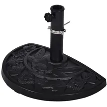 VCM Sonnenschirmständer 9kg Polyresin halbrund