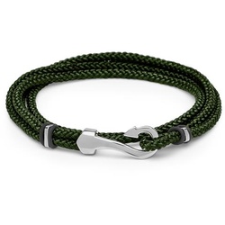 Armband Textil grün mit Hakenverschluss