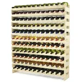 Proregal Weinregal Natur, Holz, Kiefer, Rechteckig, 119x123x29 cm, Wohnzimmer, Regale, Weinregale