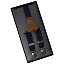 LLOYD Men’s Belts Hosenträger LLOYD-Hosenträger 25 mm uni Lederrückenteil Clips 12-Navy blau