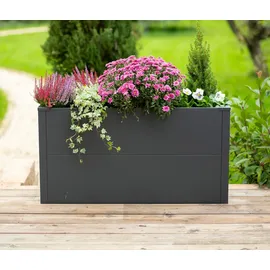 Westmann Talus Pflanzkübel 100 x 25 x 52 cm Anthrazit