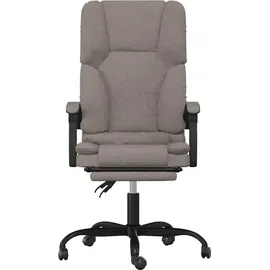 vidaXL Bürostuhl mit Massagefunktion Polyester Taupe