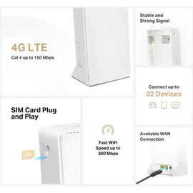 TP-Link 4G/LTE-Router Mercusys MB110-4G Wireless N 4G weiß