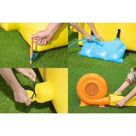 BESTWAY H2OGO! Mount Splashmore Wasserpark mit Dauergebläse 435 x 286 x 267 cm