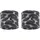 Nike Jordan Dri‐FIT Terry Wristbands 2er Pack Printed – Basketball Schweißbänder – Sport Wristbands für Training & Fitness, Black/Black/White,