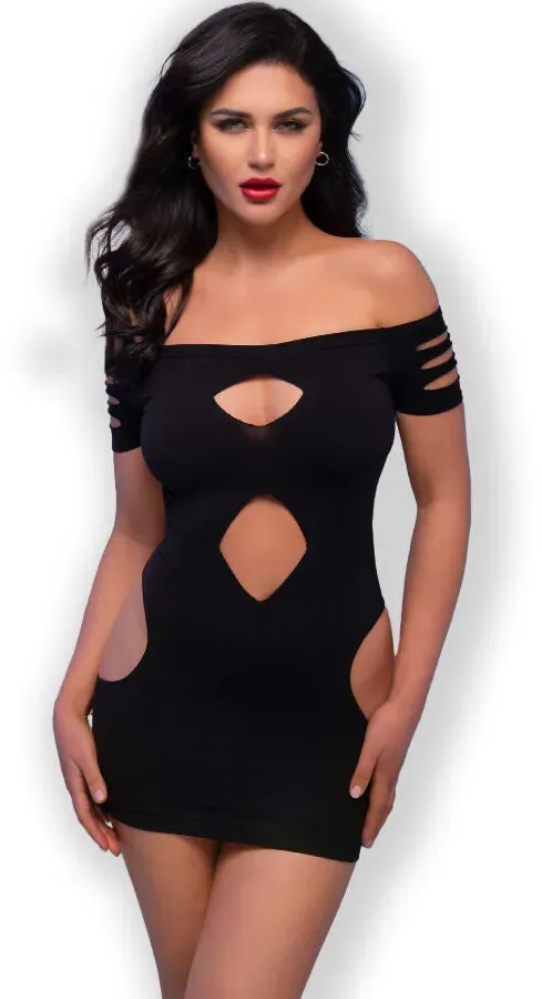 CHILIROSE  CR 4671 Kleid S/M - Schwarz