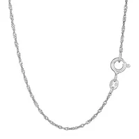 NKlaus Silberkette Elegante Halskette 50cm Doppel Panzerkette 925 Silber dünne Damen Silb (1 Stück), Made in Germany silberfarben