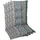 GO-DE Hochlehnerauflage 120 x 50 x 7 cm blau 4 St.