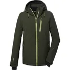 Skijacke KILLTEC "KSW 68 MN SKI QLTD JCKT", Herren, Gr. M, grün (moosgrün), Oberstoff: 100% Polyester, Futter: 100% Polyester, Wattierung: 100% Polyester, sportlich, Jacken, Skijacke: 10.000 mm Wassersäule, atmungsaktiv, viele Taschen