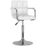 vidaXL Esszimmerstuhl Esszimmerstuhl Weiß Kunstleder (1 St) weiß