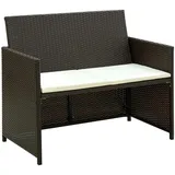 vidaXL Gartensofa 99 x 59 x 0 cm Braun