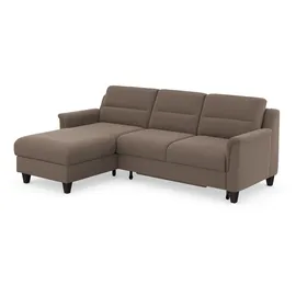 sit&more Ecksofa SIT & MORE "Farö L-Form", grau (taupe), B:234cm H:90cm T:168cm, Sofas, Ecksofa, inklusive Federkern, wahlweise mit Bettfunktion und Bettkasten