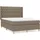 vidaXL Boxspringbett 140 x 200 cm Taupe