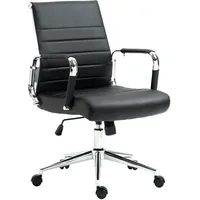 Svita Office Comfort Bürostuhl Schreibtischstuhl Drehstuhl Chefsessel Kunstleder Schwarz