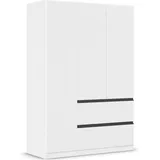 Rauch »Kleiderschrank Schrank Garderobe Wäscheschrank COSTA in 3 Breiten«, viel Platz, grifflose Front und Push-to-Open Funktion MADE IN GERMANY schwarz-weiß