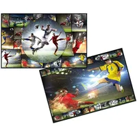 Herma Schreibtischunterlage Sport Fussball, abwischbare Kinder Schreibunterlage aus Karton,