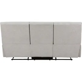 Home Affaire 3-Sitzer HOME AFFAIRE "LANNOY, manuelle o. elelektrische Relaxfunktion in 2 Sitzen, USB A/C", grau (hellgrau), B:201cm H:96cm T:94cm, Sofas, Liegefunktion (105-150), Reclinersofa, Webstoff, Federkern, Topseller