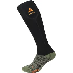 Alpenheat Beheizbare Socken FireWoolSocks, schwarz-grün, S (36–38)