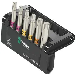 WERA Bit-Check 6 Wood TX HF 1, 6‐teilig