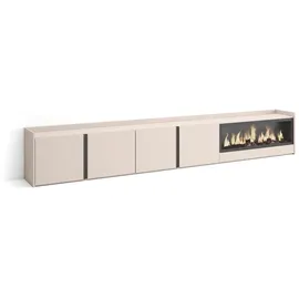 SKRAUT HOME Lowboard 315x50 cm Beige Holzwerkstoff