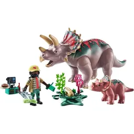 Playmobil Dinos Triceratops mit Jungtier 71821