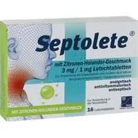 TAD Pharma Septolete m.Zitronen-Holund.Geschm.3mg/1mg Lut.-T. 16 St