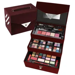 ZMILE COSMETICS Kosmetik-Koffer Beauty Case Velvety dark red 74 Teile Sets & Paletten