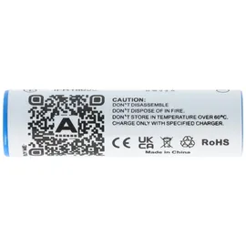 AccuCell 3,2 Volt Solar Akku Lithium 18650 IFR LiFePo4 Akku Flat Top ohne Kopf ungeschützt 64,5x18mm, 1100mAh - 1400mAh