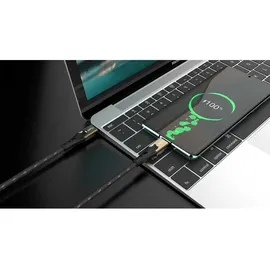 Oehlbach USB-Kabel USB 3.2 Gen2 (USB 3.1 Gen2) USB-C® Stecker, USB-C® Stecker 3.00 m Usb-c-kabel - Black