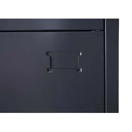 Mendler Schließfach Boston T163 180 x 38 x 45 cm Anthrazit