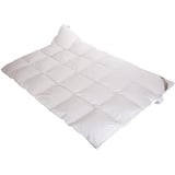 Betten Hofmann 4-Jahreszeitenbett Belladream Daunenbett Bettdecke Daunendecke 4x6, 135x200 cm 100% neue, Füllung: 960 Gramm neue weiße canadische Daunen, Klasse 1 (100% Daunen) weiß