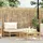 vidaXL Garten-Lounge-Set 3-tlg. natur/weiß